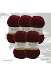 Lady Yarn Muffin 5'li Paket 006 Bordo