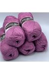 İhrac Fazlası 5'li Paket 500 gr Simli Angora Eflatun 582