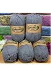 HABBA NEW Akrilik 5'li Paket 113 Koyu Gri