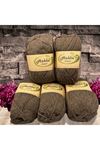 HABBA NEW Akrilik 5'li Paket 132 Çikolata Kahve