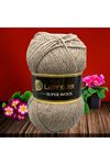 Lady Yarn Super Wool NW004 Sütlükahve