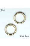 Metal Yaylı Çanta Halkası 1 çift 2 cm - Altın