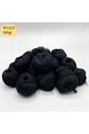 Stok Fazlası Paket 500gr Simli Siyah Pullu Cotton Siyah SF1223