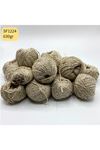 Stok Fazlası Paket 630gr Simli Renkli Pullu Cotton Bej SF1224