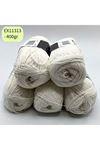 İhrac Fazlası 5'li Paket 400 gr Orta İnce Cotton Krem EX11313