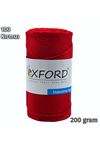 Oxford No:4 200 gram Makrome - 100 Kırmızı