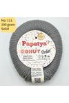 Stok Fazlası Papatya Donut Solid 190gr Akrilik Gri 111