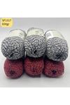 Stok Fazlası 6'lı Paket 650gr Orta İnce Cotton Ebruli Mix SF1317