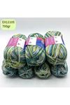 İhrac Fazlası 7'li Paket 700 gr Orta İnce Cotton Ebruli EX12105