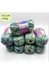 İhrac Fazlası 9'lu Paket 1000 gr Orta İnce Cotton Ebruli EX12106