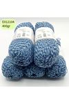 İhrac Fazlası 5'li Paket 400 gr Orta İnce Cotton Ebruli EX12104