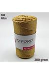 Oxford No:4 200 gram Simli Lurex Makrome - Altın - 533