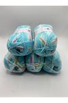 Ihraç Fazlası 5'li Paket 550/580gr Kendinden Desenli Bebe Akrilik EX12137