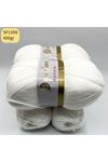 Stok Fazlası 4'lü Paket 400 gram Lady Yarn Muffin Beyaz SF1398