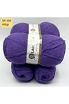 Stok Fazlası 4'lü Paket 400 gram Lady Yarn Muffin Mor SF1399