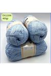 İhrac Fazlası 4'lü Paket 400gr Amigurumi İpi Bebe Mavi EX12206