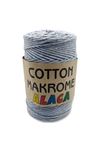 Cotton Makrome Alaca 12 Bebe Mavi/Gri 