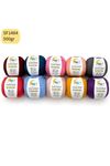Stok Fazlası Eco Cotton Baby 10'lu Paket 500 gram Mix SF1484