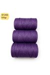 Stok Fazlası 600gr Cotton Lurex Makrome Mor SF1486