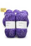 İhrac Fazlası 5'li Paket 500gr Simli Kadife Lila EX12312