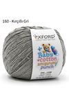 Oxford Baby Cotton Amigurumi Punch 50 gr 150 m No:160 Kırçıllı Gri