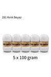 5'li Paket Eco Cotton 100gr-200m No:281 Kırık Beyaz