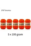 5'li Paket Eco Cotton 100gr-200m No:276 Turuncu