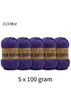5'li Paket Eco Cotton 100gr-200m No:213 Mor