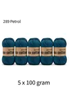 5'li Paket Eco Cotton 100gr-200m No:289 Petrol