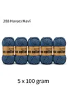 5'li Paket Eco Cotton 100gr-200m No:288 Havacı Mavi
