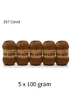 5'li Paket Eco Cotton 100gr-200m No:267 Ceviz