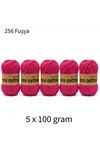 5'li Paket Eco Cotton 100gr-200m No:256 - Fuşya