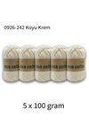 5'li Paket Eco Cotton 100gr-200m No:0926-242 Koyu Krem