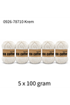 5'li Paket Eco Cotton 100gr-200m No:0926-78710 Krem