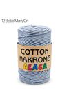 Cotton Makrome Alaca 12 Bebe Mavi/Gri 