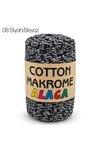 Cotton Makrome Alaca 08 Siyah/Beyaz