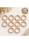Ahşap Çıngırak Halkası 70 mm 10'lu paket