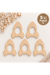 Ahşap Roket Halka 70mm 5li paket