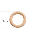 Ahşap Çıngırak Halkası 70 mm 1 Adet