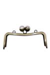 Klipsli Metal Cüzdan Bursu İçten Vidalı (Vidalar Dahil) 20 cm Bronz