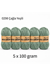 5'li Paket Eco Cotton 100gr-200m No:0298 Çağla Yeşili
